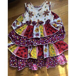 Jelly The Pug Size 6X Verbena Tank Tiered Dress
